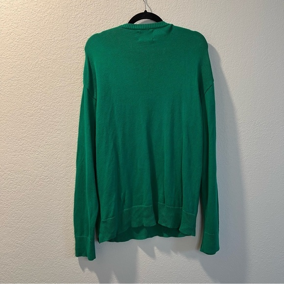 Women’s Ugly Fair aisle green OH DEER Christmas sweater size large L - Picture 8 of 8